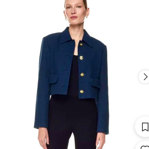 Babaton Frances jacked cropped blazer size xxs - Picture 7 of 7